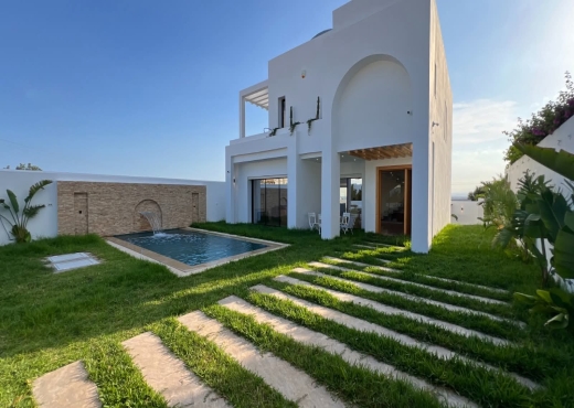 A vendre à Hammamet zone craxi une villa S4 - Bien immobilier à {"id":16,"country_id":219,"name":"NABEUL","slug":"nabeul"} - Image 2 - Agence Immobilière Maison Plus Elite